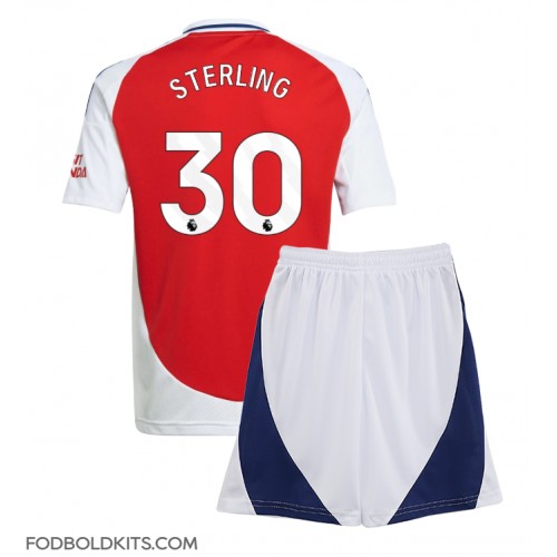 Arsenal Raheem Sterling #30 Hjemmebanesæt Børn 2024-25 Kortærmet (+ Korte bukser)